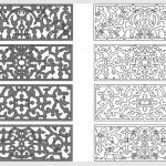 Patrón reja calada - Vector SVG DXF para CNC Router y Laser CO2 - Descargable gratis | Stanser