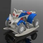 Cuatrimoto - Vector descarganle para corte CNC y grabado laser gratis | Stanser