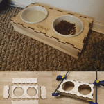 Portaplatos para perro - Vector SVG DXF para CNC Router y Laser CO2 - Descargable gratis | Stanser