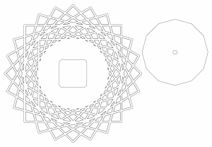Reloj estrella geométrica