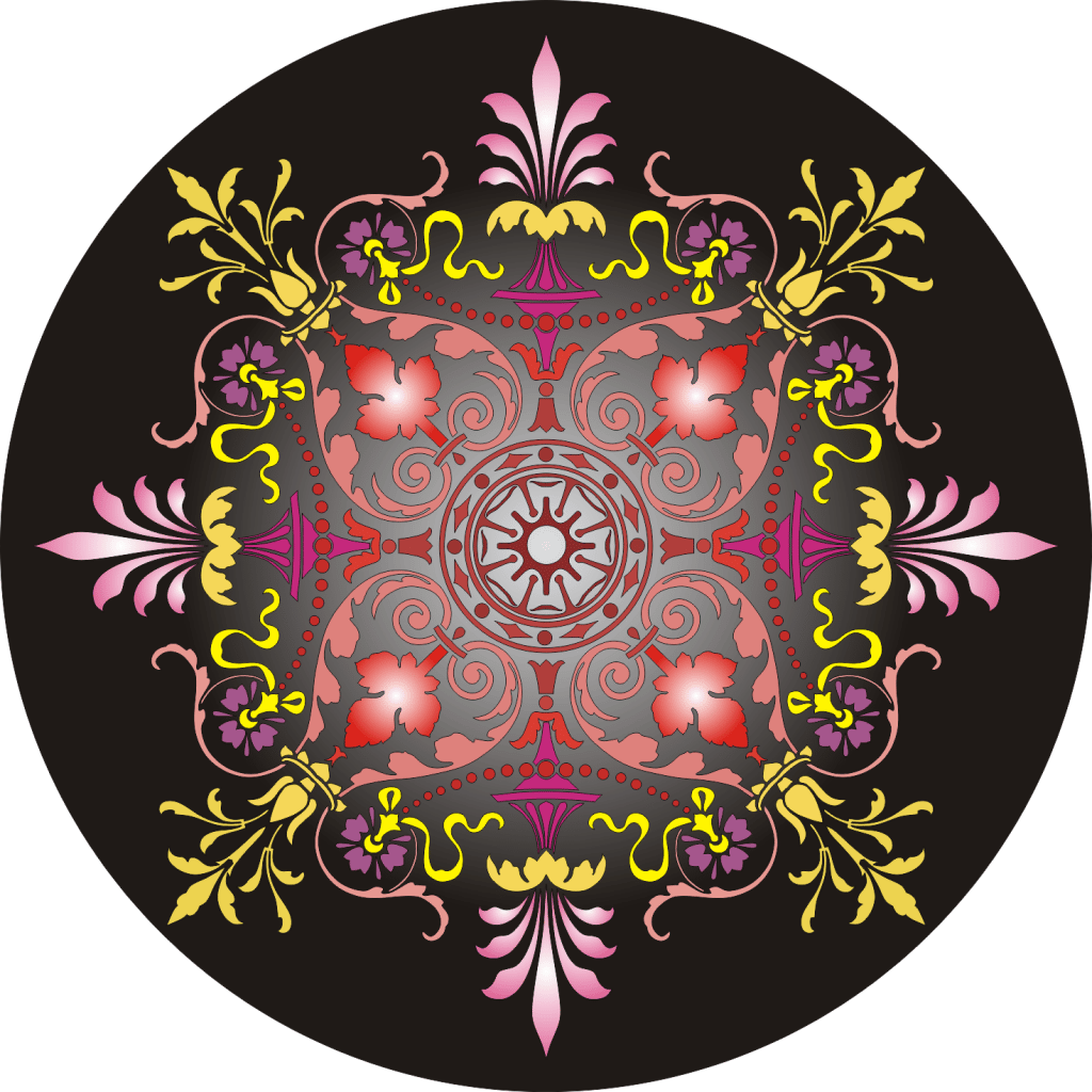 Ornamento circular 2 — vector para corte CNC
