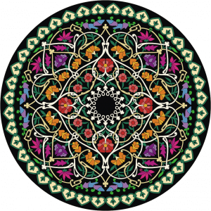 Ornamento circular garigoleado