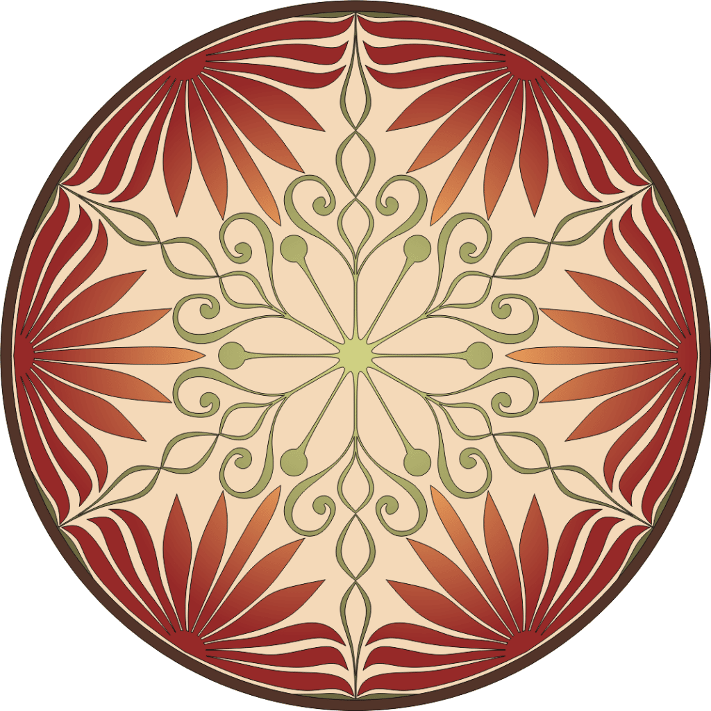Ornamento circular 4 — vector para corte CNC