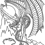 Dragón en montaña - Vector descarganle para corte CNC y grabado laser gratis | Stanser