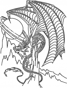 Dragón en montaña
