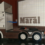 Cabina de tráiler con caja - Vector descarganle para corte CNC y grabado laser gratis | Stanser