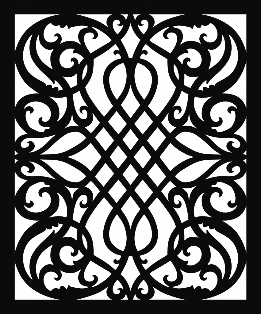 Reja calada — vector para corte CNC