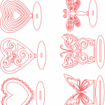 Corazones y mariposas - Vector descarganle para corte CNC y grabado laser gratis | Stanser