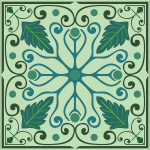 Diseño cuadrado de hojas - Vector SVG DXF para CNC Router y Laser CO2 - Descargable gratis | Stanser