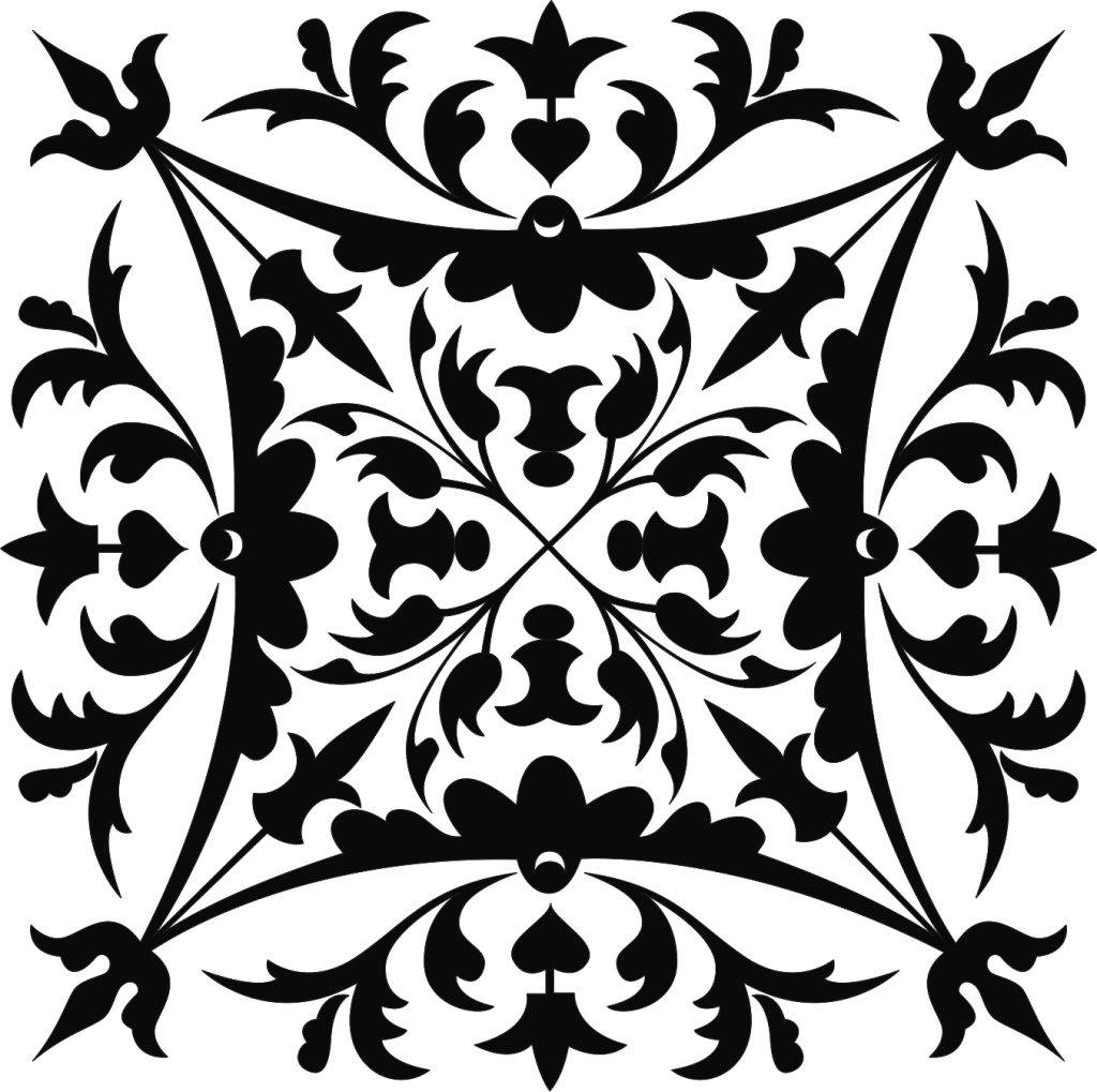 Ornamento cuadrado 2 — vector para corte CNC