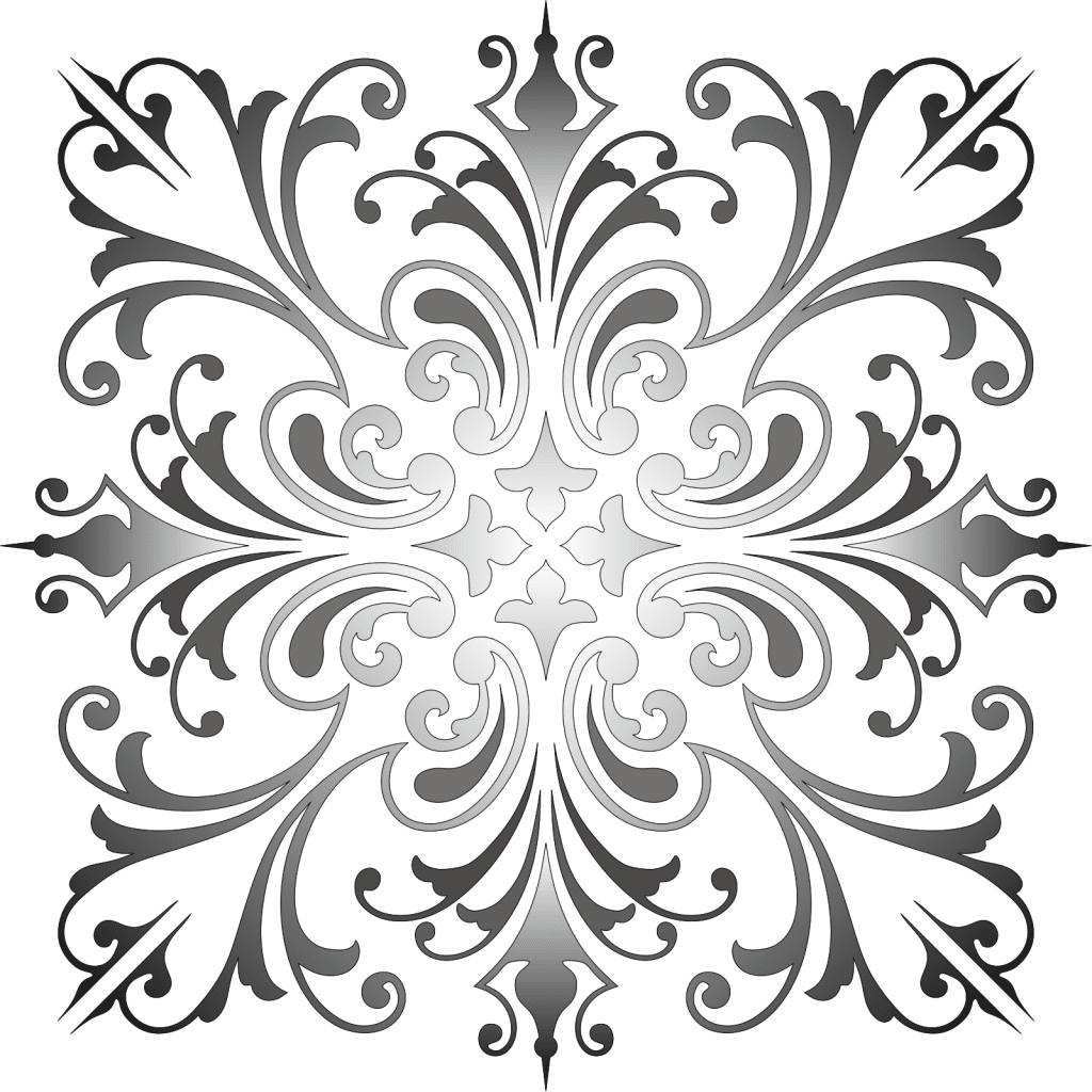 Ornamento cuadrado 4 — vector para corte CNC