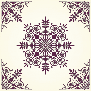 Ornamento cuadrado copo de nieve