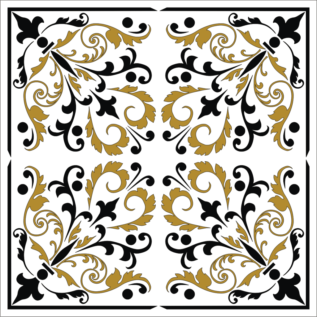 Artículo decorativo cuadrado — vector para corte CNC