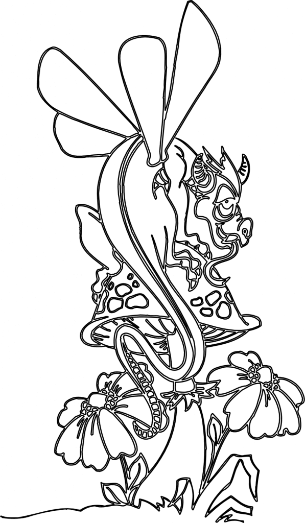 Pequeño dragón — vector para corte CNC