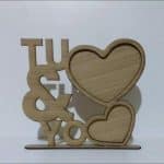 Portarretrato "Tú & Yo" - Vector descarganle para corte CNC y grabado laser gratis | Stanser