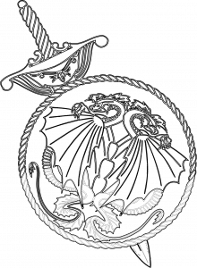 Dragones sobre espada