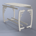 Mesa rectangular - Vector descarganle para corte CNC y grabado laser gratis | Stanser
