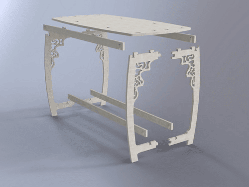 Mesa rectangular