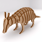 Armadillo 3D - Vector descarganle para corte CNC y grabado laser gratis | Stanser