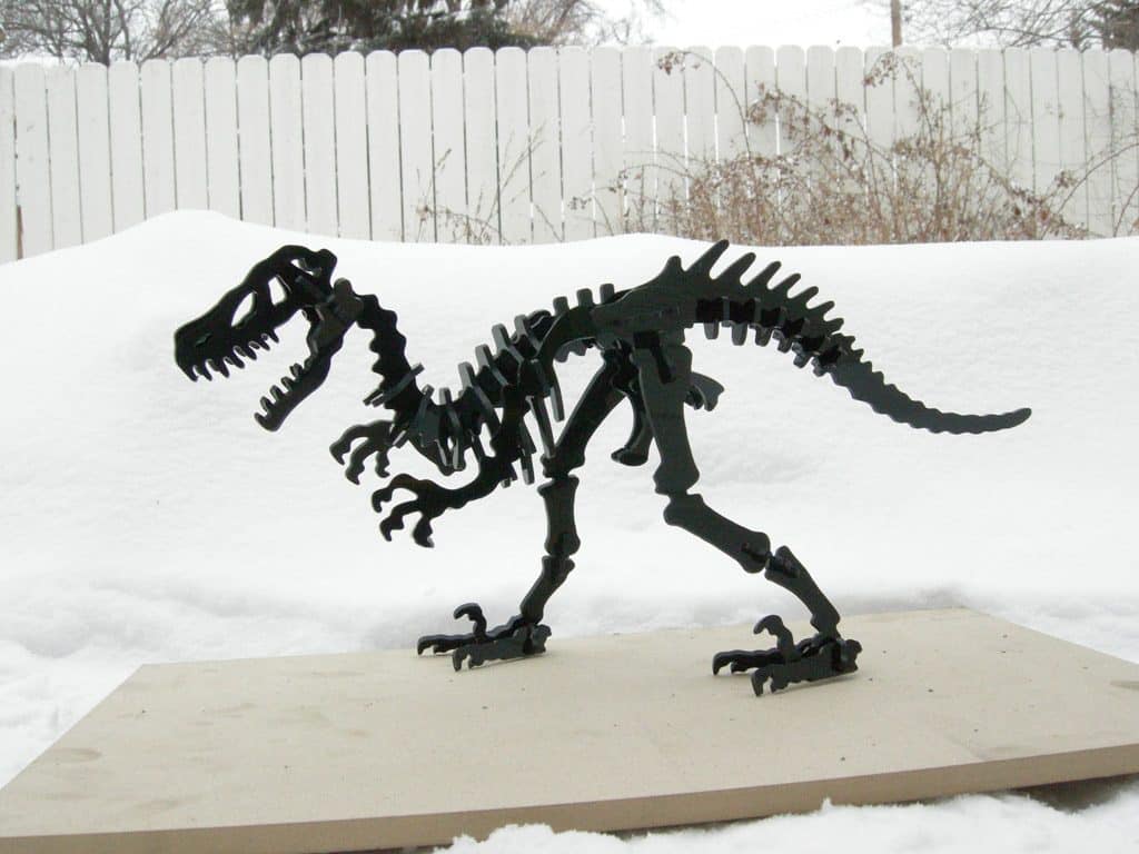 Esqueleto completo de TRex — vector para corte CNC