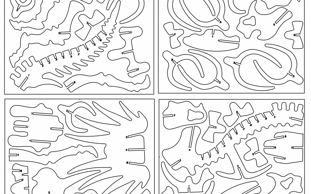 Esqueleto armable de Triceratops