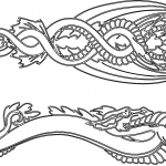 Ornamento de dragón - Vector descarganle para corte CNC y grabado laser gratis | Stanser