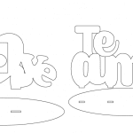 Letreros de amor con portarretratos - Vector descarganle para corte CNC y grabado laser gratis | Stanser