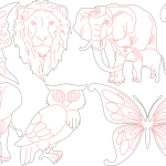 Figuras de animales - Vector descarganle para corte CNC y grabado laser gratis | Stanser
