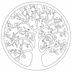 Aro con árbol dentro