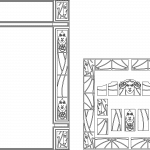 Marco decorativo con rostros - Vector SVG DXF para CNC Router y Laser CO2 - Descargable gratis | Stanser