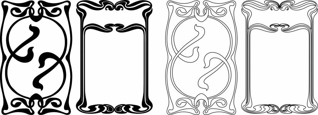 Marcos ornamentales — vector para corte CNC