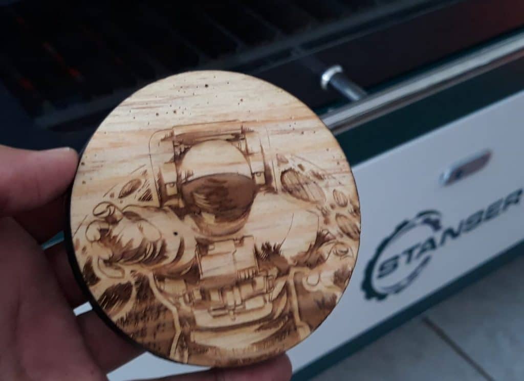 Vector Grabado Astronauta — vector para corte CNC