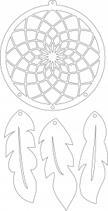 Atrapasueños con plumas