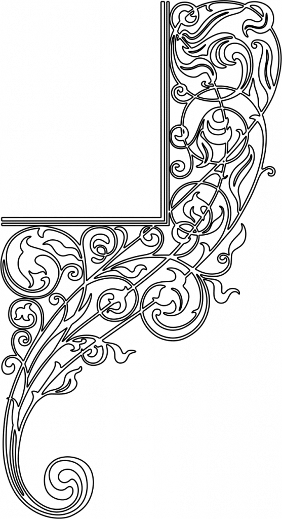 Página decorativa — vector para corte CNC