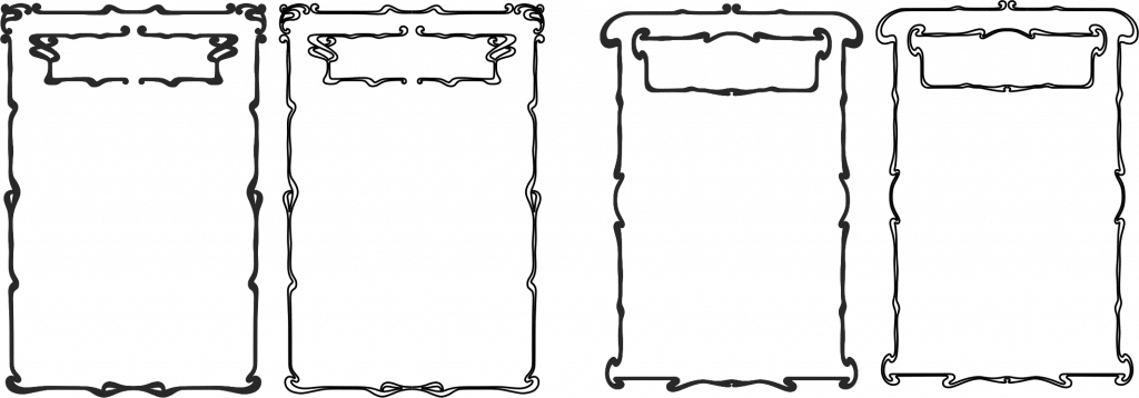 Marcos decorativos serie 3 — vector para corte CNC
