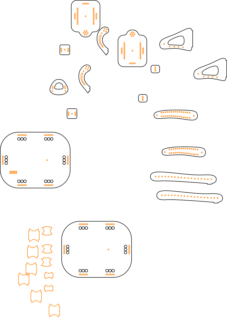 Brazo hidráulico — vector para corte CNC