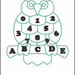 Búho "Letras y números" - Vector descarganle para corte CNC y grabado laser gratis | Stanser