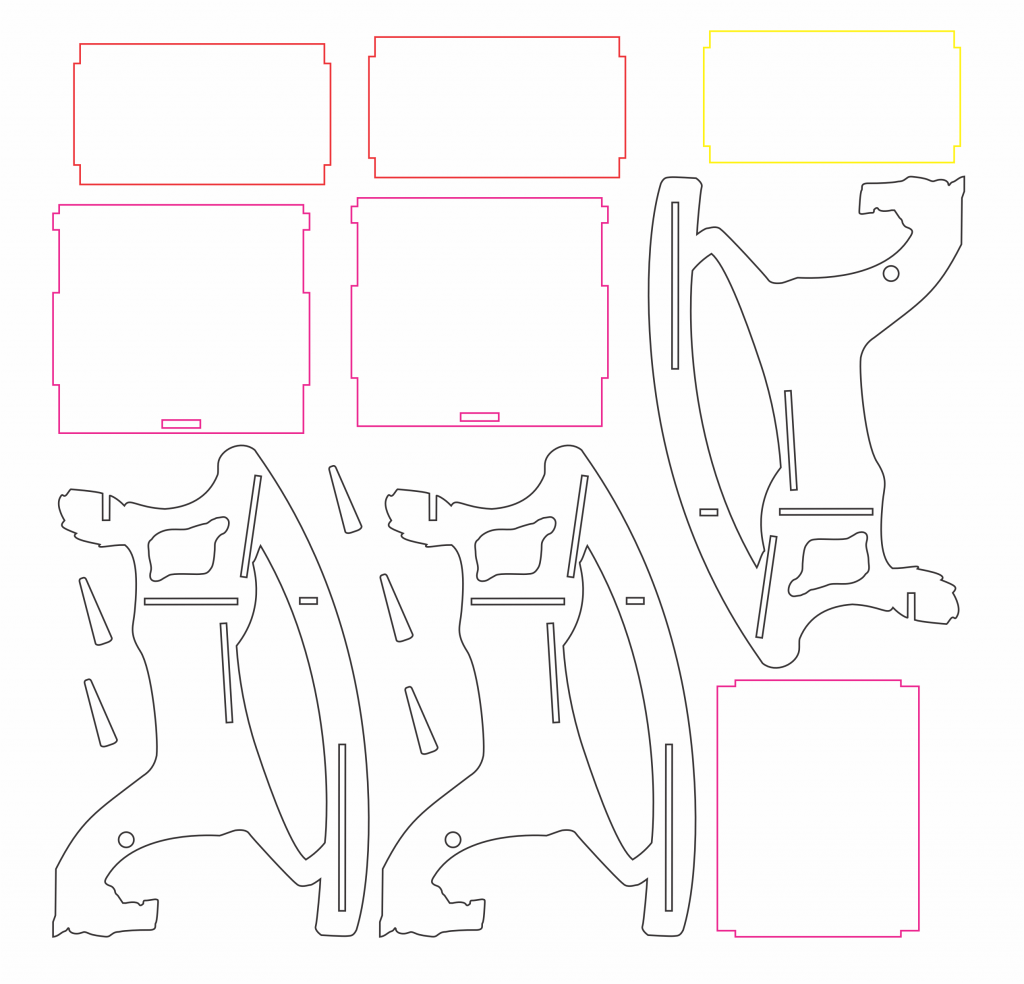 Mecedora de caballo 2 — vector para corte CNC