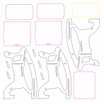 Mecedora de caballo 2 - Vector descarganle para corte CNC y grabado laser gratis | Stanser