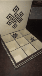 Caja para té con divisiones