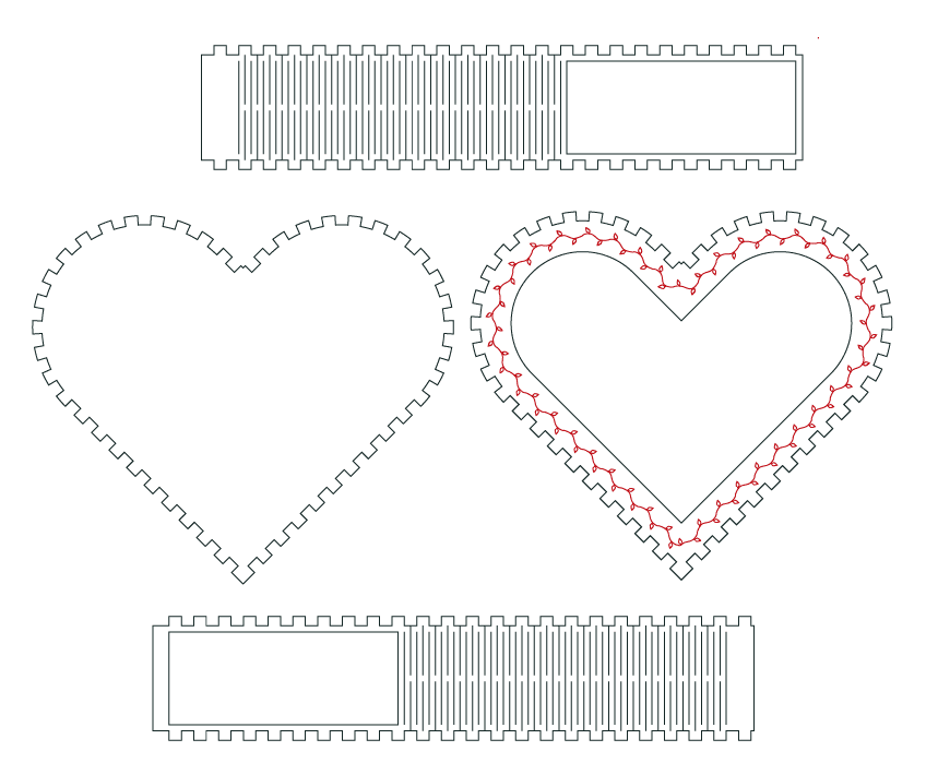 Caja con forma de corazón - Stanser