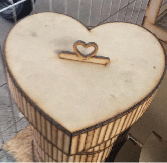 Caja en forma de corazón 2