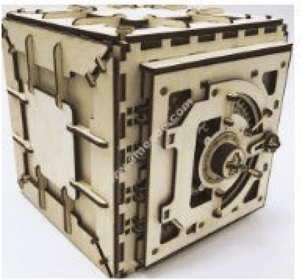 Caja con mecanismo de engranaje