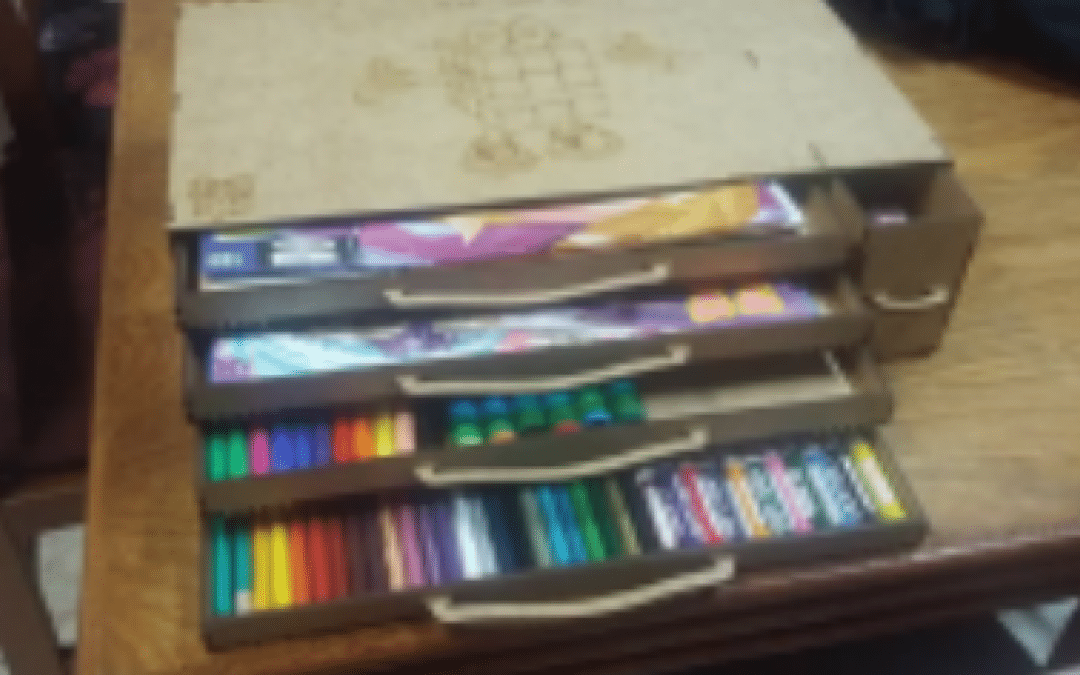 Organizador de lápices y colores