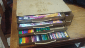 Organizador de lápices y colores
