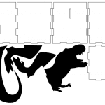 Caja T-Rex - Vector SVG DXF para CNC Router y Laser CO2 - Descargable gratis | Stanser