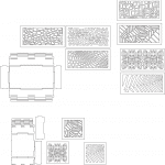 Cajas con tapas intercambiables - Vector SVG DXF para CNC Router y Laser CO2 - Descargable gratis | Stanser