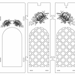 Portavino "Paloma y flores" - Vector SVG DXF para CNC Router y Laser CO2 - Descargable gratis | Stanser