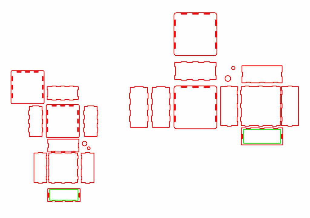 Cajas para cajonera — vector para corte CNC