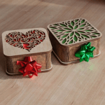 Cajitas para regalo - Vector SVG DXF para CNC Router y Laser CO2 - Descargable gratis | Stanser